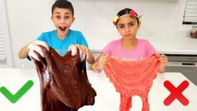 هایدی و زیدان : ساخت اسلایم شکلاتی خوراکی