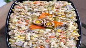 طرز تهیه سالاد ماکارونی فوری و خوشمزه