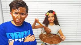 هایدی و زیدان/بازی خنده دار شکلاتی