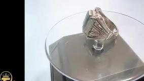 خرید انگشتر نقره مردانه دست ساز یاقوت کبود