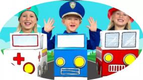 تفریح و سرگرمی در شهر بازی کودکان با کاتیا و دیما ، آموزش مشاغل