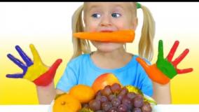 ویدیوی چالشی ، سرگرمی و تفریحی و فان کودکان با کاتیا و دیما ، رنگها