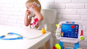 بانوان سرگرمی | آهنگ دندانپزشک نسخه اسپانیایی | قافیه مهد کودک با کاتیا و دیما