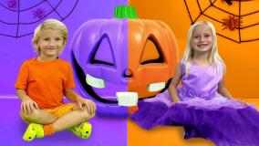 بازی و سرگرمی کودکان : چالش کاتیا و دیما بنفش در مقابل نارنجی