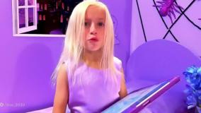 چالش هالووین بنفش در مقابل نارنجی با کاتیا و دیما - کودک کیتی و دیما