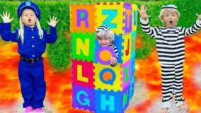 ماجراهای کاتیا و دیما ، تفریح و سرگرمی با کودکان ، پازل حروف الفبا