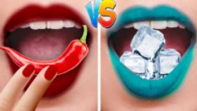 چالش قرمز در مقابل آبی 24 ساعته یک رنگ خوردن