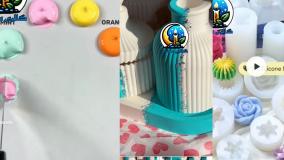 تلفیقی از هنر رزین قالب سازی و شمع سازی