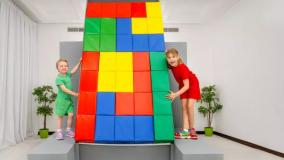 برنامه کودک وانیا مانیا ، چالش کودکانه با تتریس غول پیکر ، برنامه سرگرمی کودک