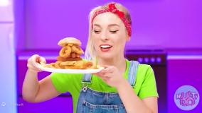 چالش غذایی و آشپزی مادربزرگ | بستنی و ژله و شکلات