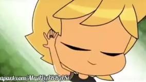 تبدیل بامزه ی ادرین به گربه سیاه در کارتون دختر کفشدوزکی چیبی