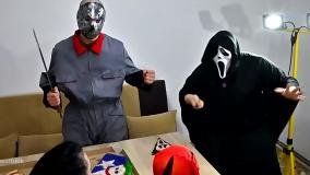 کلیپ طنز ابرقهرمانان ، سوپر بدگای پیتزا ، مرد عنکبوتی ، هالک ، مرد آهنی