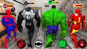 مرد عنکبوتی هالک ونوم مرد اهنی در خانه گرنی _ کانال جیرجیرک