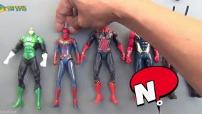 فیگور های ابر قهرمانان ، مرد عنکبوتی ، هالک ، ونوم ، مونتاژ سر های ابر قهرمانان