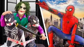 مرد عنکبوتی در مقابل جوکر-نبرد نهایی-ابرقهرمانان در دنیای واقعی-مرد عنکبوتی-هالک