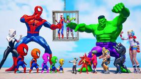 انیمیشن مرد عنکبوتی ، هالک کودک و مرد عنکبوتی کودک در برابر جوکر ، اسپایدرمن