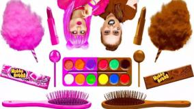 تفریحی و سرگرمی : چالش دختر خوب در مقابل دختر بد : چالش خوراکی های شکلاتی