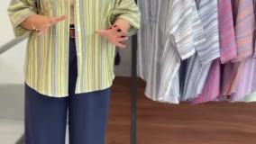 مانتو کتی لنین ژاکارد شیک و خنک ویژه استایل تابستانه