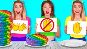 چالش خوراکی دست نزدن در مقابل یکبار یا دوبار دست زدن به آن | سرگرمی بانوان
