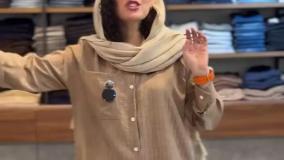 شومیز شانتون زیپی زنانه شیک و خنک