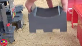 ماشین بازی طولانی - ماشین پلیس - کارتون ماشین بازی - سرگرمی کودک ماشین بازی