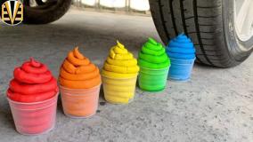 خرد کردن وسایل - آزمایش خرد کردن - ماشین پلیس کودکانه