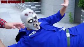 مردعنکبوتی نبرد و اسپایدرمن مبارزه با موجود مخوف