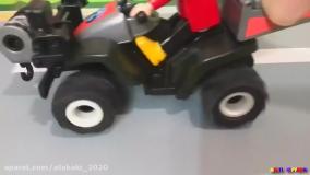 کارتون ماشین بازی کودکانه پسرانه ماجراهای ماشین پلیس و آمبولانس