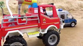 ماشین بازی کودکانه: جدید نجات ماشین پلیس از غار خطرناک