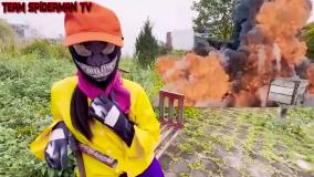 مردعنکبوتی نبرد و اسپایدرمن با دشمنان فضایی