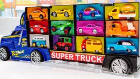 ماشین بازی طولانی - ماشین پلیس - کارتون ماشین بازی - سرگرمی کودک ماشین بازی