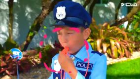 کارتون پلیس بازی با سنیا و دزد موتور و ماشین.ماشین پلیس بزرگ اسباب بازی