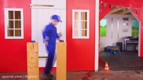 ماشین بازی بچه ها برای یادگیری/کامیون/آتش نشانی/میکسر/بیل مکانیکی/ماشین پلیس