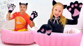 برنامه کودک ناستیا وبابایی ناستیا در مدرسه | کارتون ناستیاشو طولانی