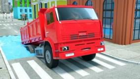 کارتون ماشین پلیس و تراکتور و...