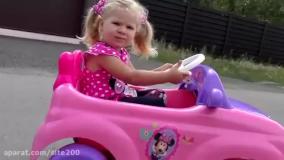 ماشین شارژی خفن پرنسس دیانا | دینا و روما طولانی