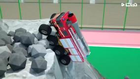 دانلود کارتون ماشین پلیس بزرگ و آتش نشانی