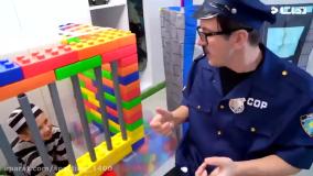 ماشین پلیس بازی با سنیا و زندان لگو