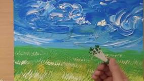 آموزش آسان نقاشی: با وسایل دم دستی یک نقاشی زیبا بکشید