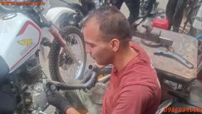 تعمیر اگزوز موتور تریل طرح XL