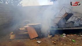 آتش‌سوزی هولناک در کارگاه بازیافت چهاردانگه | شعله‌ها دو ملک را سوزاندند | 16 مرداد 1404