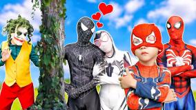 کارتون نبرد مرد عنکبوتی و اسپایدرمن | spiderman | مبارزه دست جمعی مرد عنکبوتی!