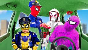 کارتون نبرد مرد عنکبوتی و اسپایدرمن | spiderman | زامبی شدن زن عنکبوتی!