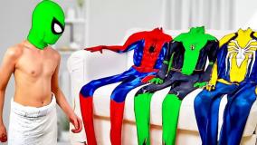 کارتون نبرد اسپایدرمن | spiderman | تلاش پلیس برای نجات گروگان مرد عنکبوتی!