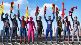 کارتون نبرد مرد عنکبوتی و اسپایدرمن | spiderman | مبارزه زن عنکبوتی!