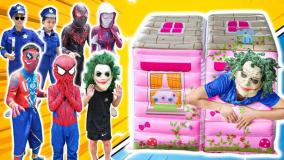کارتون نبرد مرد عنکبوتی و اسپایدرمن | spiderman | مرد عنکبوتی و گروگانگیری!