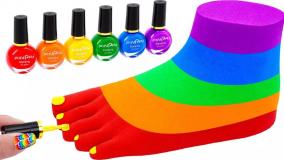 برنامه کودک شن بازی جدید اشکال رنگی شنی | چالش شن بازی رنگی طولانی