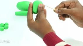 آموزش خمیربازی کودکان - ساخت دایناسور با خمیربازی