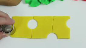 آموزش خمیر بازی کودکان - نوشابه و ساندویچ - بازی کودکانه