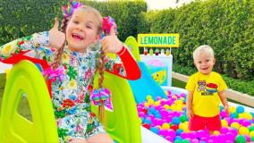 دیانا و روما - برنامه کودک - بازی بچه ها با بابا - کارتون کودک